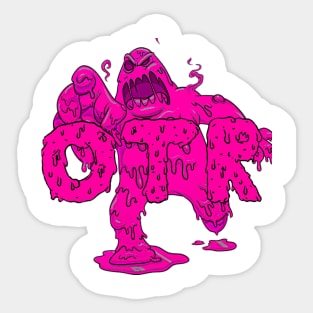 Only The Real Slime Pink Apparel Sticker